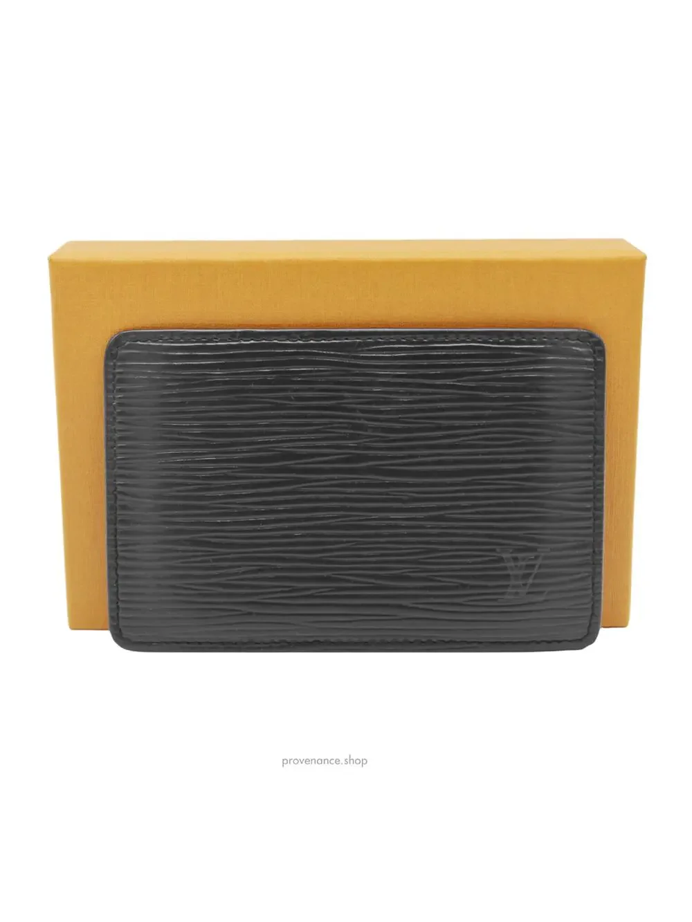 🔴 Louis Vuitton Card Holder Wallet - Black Epi Leather